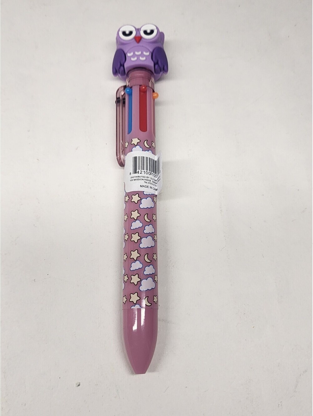 Owl 6 Color BALL POiNT iNK PEN Retractable
